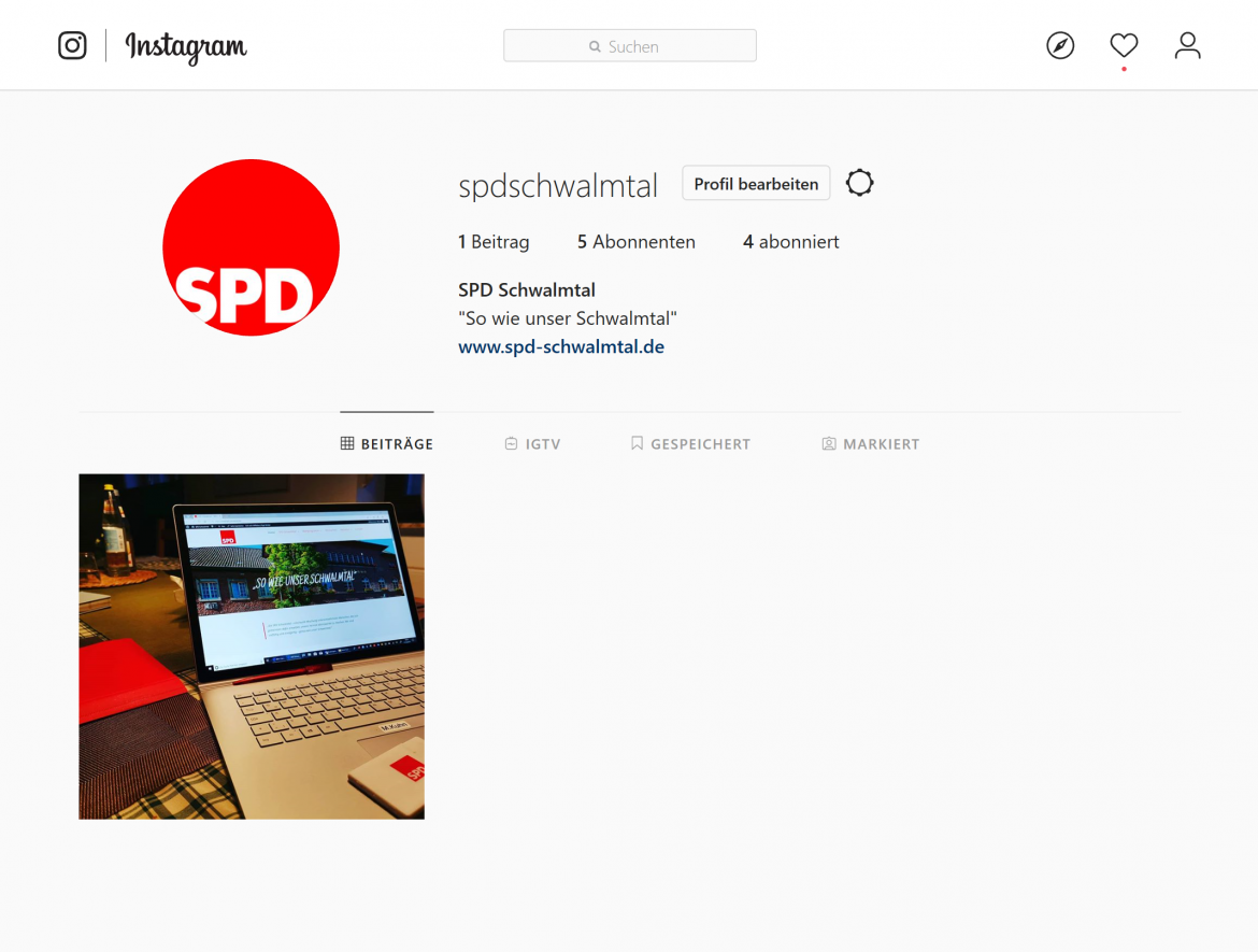 SPD Schwalmtal Instagram Profil